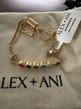 NWT Alex and Ani Gold Mother Bracelet